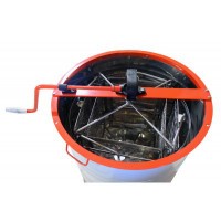 Медогонка 4-рамочная с поворотом кассет под рамку Рута (все компоненты из нержавеющей стали)